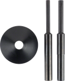 Jeu de broches de centrage Bosch 8/12 mm avec plaque de guidage.