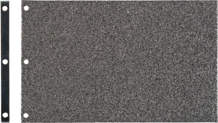 Plateau de ponçage fin Bosch pour une finition de surface lisse.