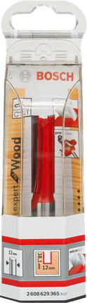 Fraise Bosch Expert pour bois 12 mm pour une coupe nette du bois.