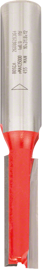 Fraise droite Bosch Expert for Wood en carbure de 10 mm de diamètre.