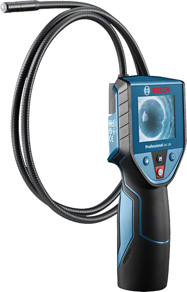 Caméra d'inspection Bosch GIC 120 avec écran de 2,7 pouces.