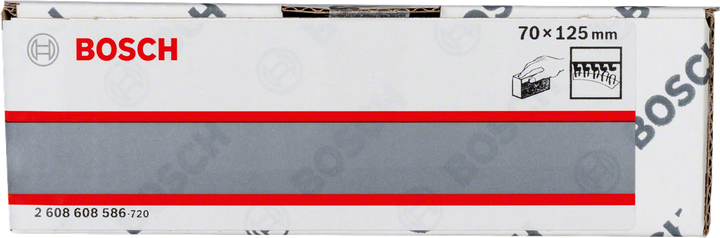 Bloc de ponçage manuel double face Bosch 70×125 mm.