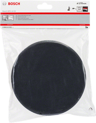 Disque en mousse extra-souple noir Bosch 170 mm.