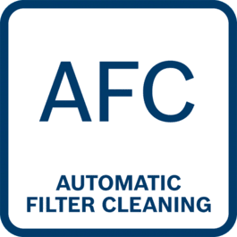 Nettoyage du filtre très facile et très pratique Grâce au nettoyage de filtre automatique (toutes les 15 s) permettant de garder un pouvoir aspirant constant pour une progression de travail rapide
