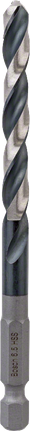 Foret hélicoïdal Bosch HSS à queue hexagonale 6,5 mm.