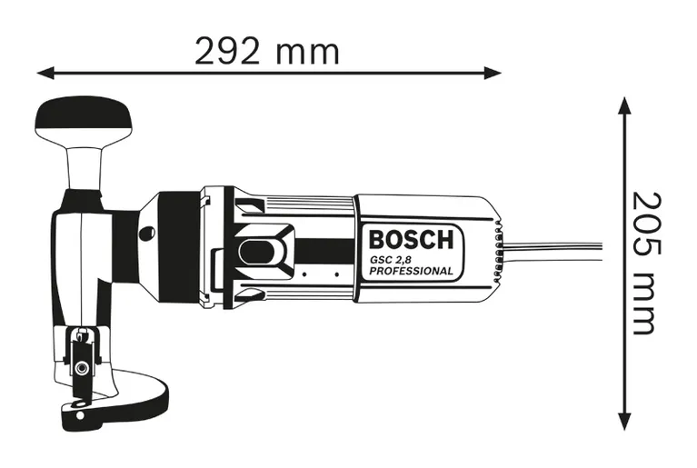 Dimensions de cisaillement.