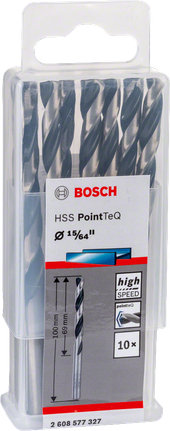 Pack de forets Bosch HSS PointTeQ 15/64″.
