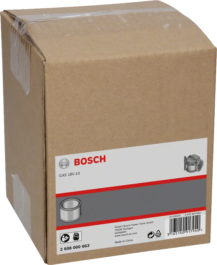 Filtre Bosch GAS 18V-10.