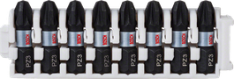 Pack d'embouts de vissage Bosch Impact Control 8XPZ3 PZ3 25 mm.