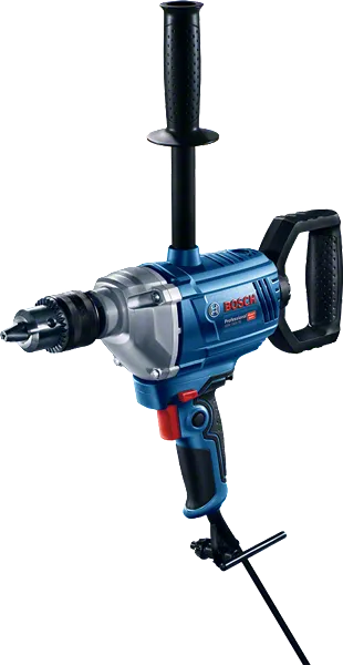 Perceuse Bosch GBM 1600 RE avec poignée latérale pour mélanger.