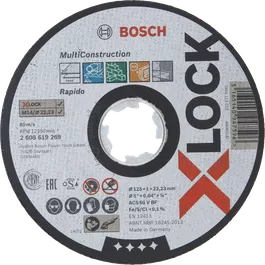 Disque à tronçonner X-LOCK multi-construction