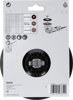 Plateau de support Bosch X-LOCK 150 mm moyen.
