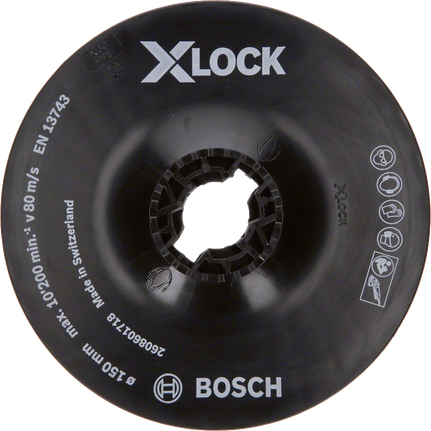 Meule Bosch X-LOCK 150 mm pour meuleuses d'angle.