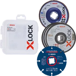 Coffret X-LOCK 125 mm pour la coupe et le ponçage