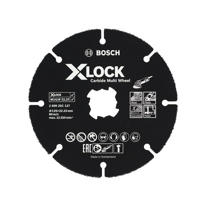 Lame multi-roues en carbure Bosch X-LOCK CMW 125 mm.