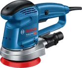 Ponceuse excentrique Bosch GEX 34-125 avec plateau de 125 mm.