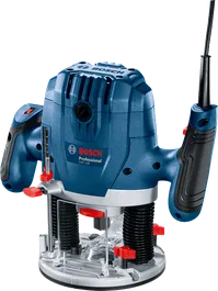 Défonceuse Bosch GOF 130 avec vitesse réglable et course de 55 mm.