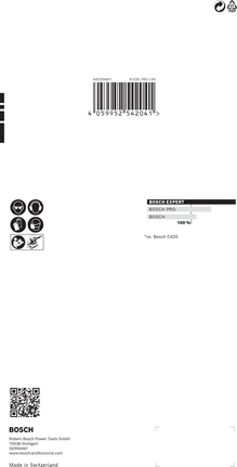 Papier abrasif Bosch EXPERT C470 115×230 mm G 400 paquet de 10.