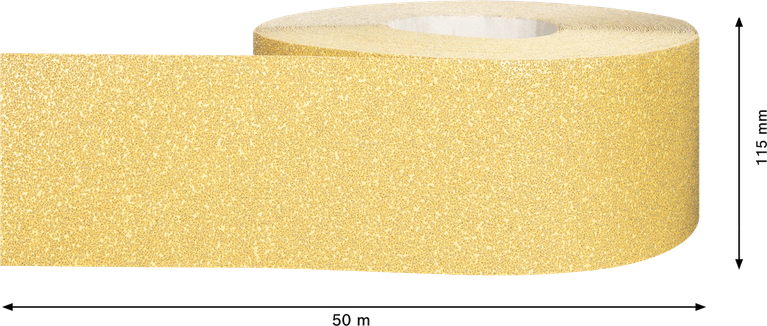 Rouleau de papier abrasif Bosch EXPERT C470 115 mm x 50 m, grain 40.