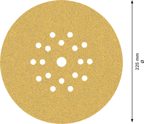 Papier abrasif pour cloisons sèches Bosch EXPERT C470 225 mm 19 trous.