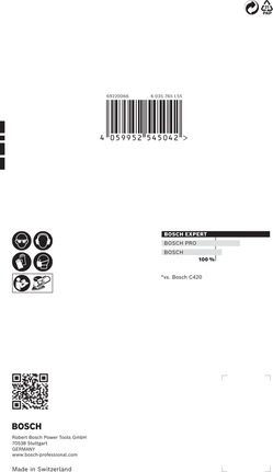 Papier abrasif Bosch Expert C470 100x150mm grain 320.