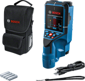 Scanner mural Bosch D-Tect 200 C avec mallette et accessoires.