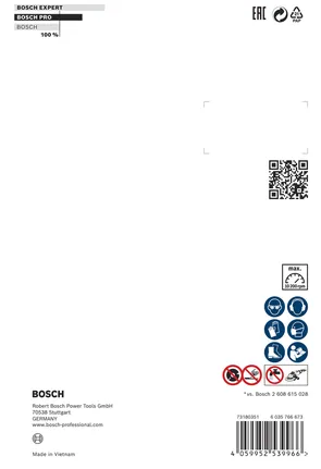 Disque à tronçonner diamanté multi-matériaux Bosch EXPERT 150 × 22,23 × 2,4 × 12 mm.