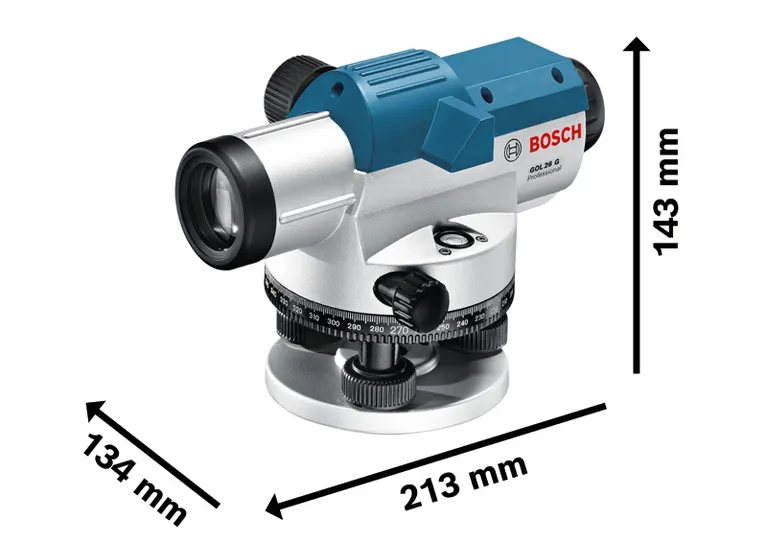 Niveau optique Bosch GOL 26 G avec grossissement 26x.