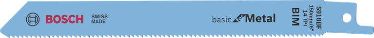 Lame de scie alternative pour la coupe du métal Bosch S918BF.