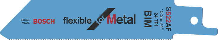 Lame de scie Bosch S 522 AF pour la coupe du métal.