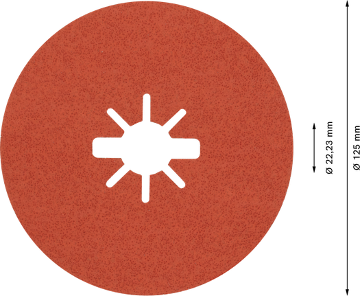 Disque fibre Bosch EXPERT R782 X-LOCK 125 mm, grain 60.