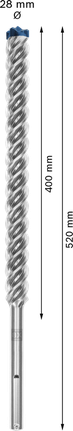 Foret à percussion Bosch EXPERT SDS max-8X 28x400x520 mm.