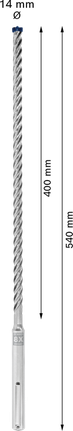 Foret à percussion Bosch EXPERT SDS max-8X 14x400x540 mm.