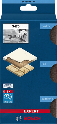 Bloc éponges abrasives Bosch EXPERT S470 Combi 69 × 97 × 26 mm.