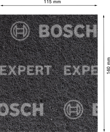 Tampon non tissé Bosch EXPERT N880 moyen 115x140 mm.