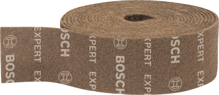 Rouleau de non-tissé Bosch EXPERT N880 brun grossier pour le ponçage à la main.