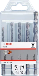 Ensemble de forets à béton Bosch HEX-5 5 pièces.
