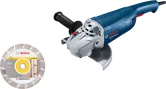 Meuleuse d'angle Bosch GWS 20-230 P avec disque de 230 mm.