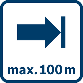 Portée maximale de 100 m 