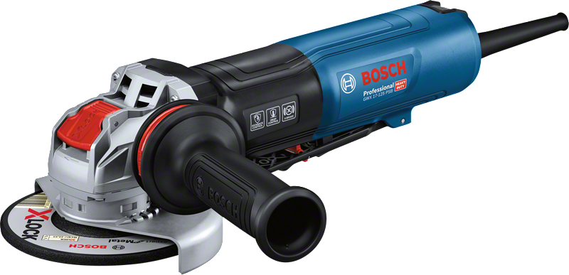 Meuleuse d'angle Bosch GWX 17-125 PSB avec système X-LOCK.