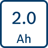 Bosch 12V 2.0Ah Li-Ion accupakket.