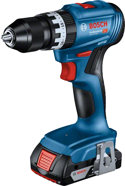 Perceuse sans fil Bosch GSB 18V-45 avec batterie 2Ah.