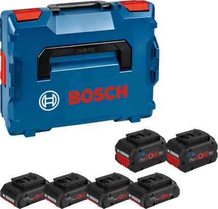 4 batteries ProCORE18V 4.0Ah + 2 batteries ProCORE18V 8.0Ah