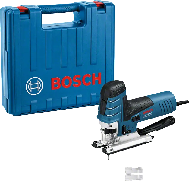 Scie sauteuse Bosch GST 150 CE avec mallette de transport.