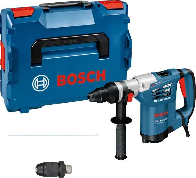 Marteau perforateur Bosch GBH 4-32 DFR avec coffret et mandrin supplémentaire.