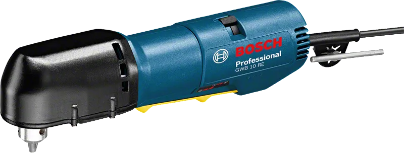 Perceuse d'angle Bosch GWB 10 RE pour espaces restreints.