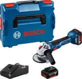 Ensemble de meuleuse d'angle Bosch GWS 18V-10 avec batterie et coffret.