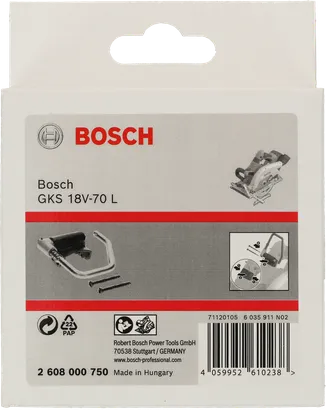 Crochet de chevron Bosch 95 x 90 mm pour GKS 18V-70 L.