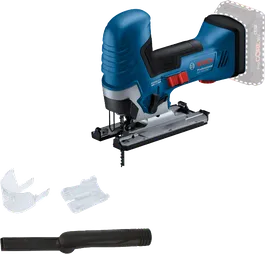 Scie sauteuse sans fil Bosch GST 18V-125 S avec accessoires.