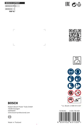 Emballage du disque à tronçonner diamanté Bosch EXPERT MultiMaterial X-LOCK 125 mm.